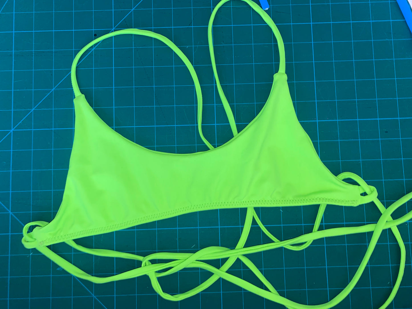 scoop neck swim top