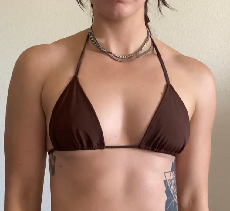 triangle bikini top