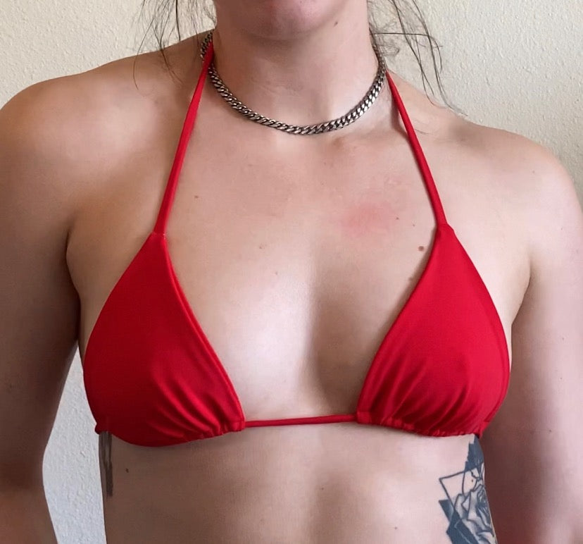 triangle bikini top