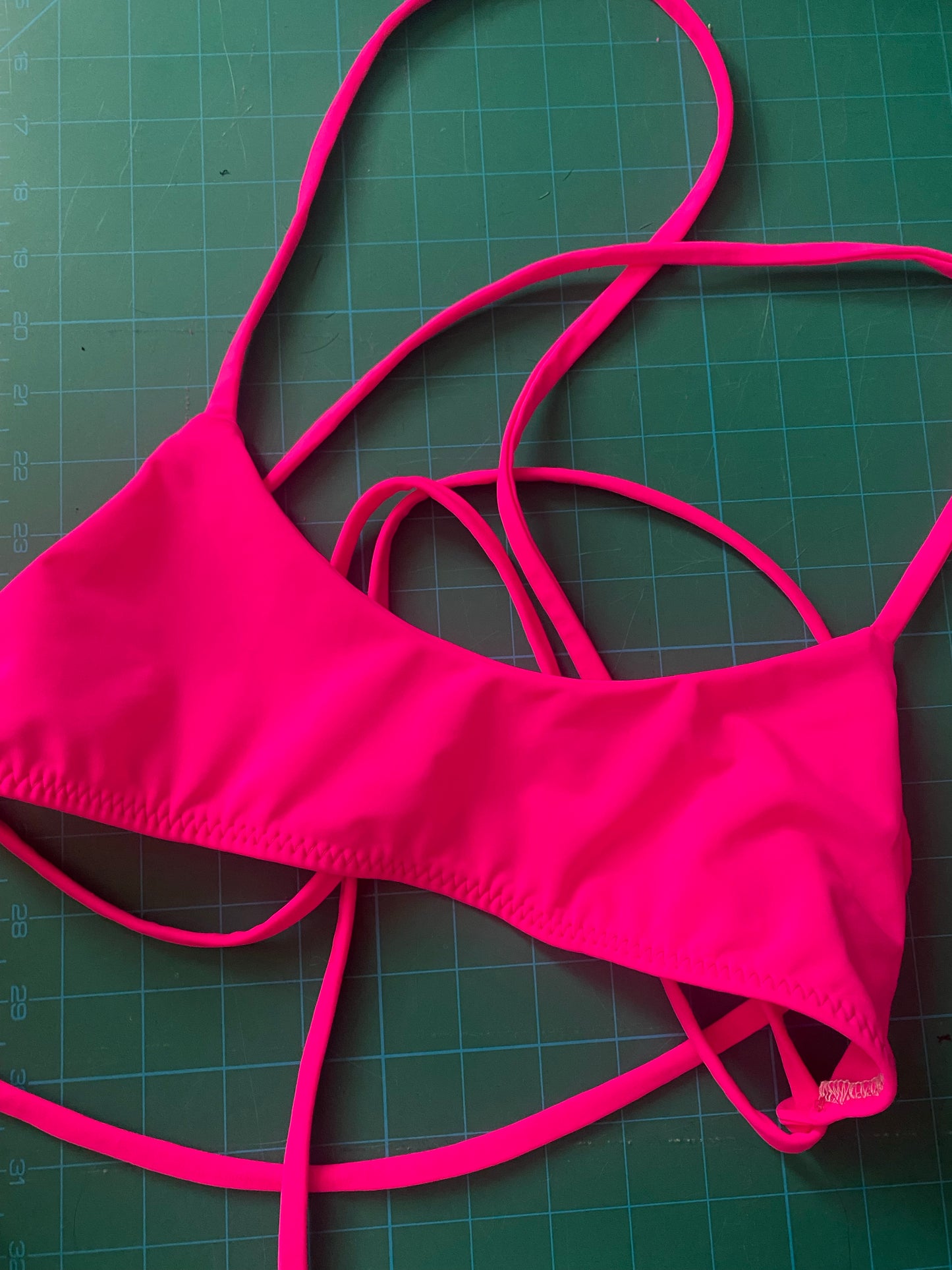 scoop neck swim top