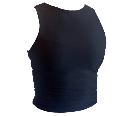 seamless high neck basic tank
